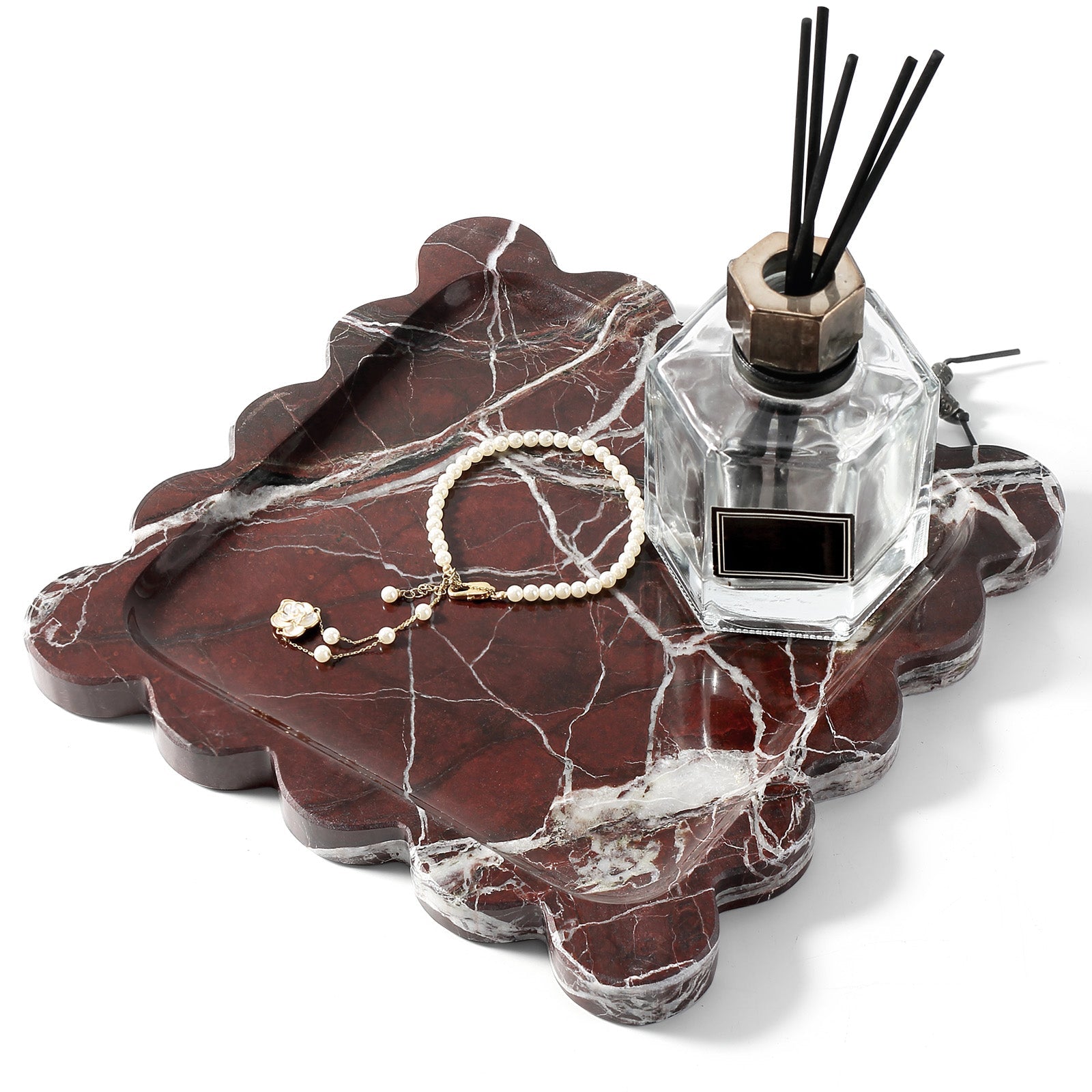 Koville Natural Stone Jewelry Trays in Rose Lepanto, product view 6