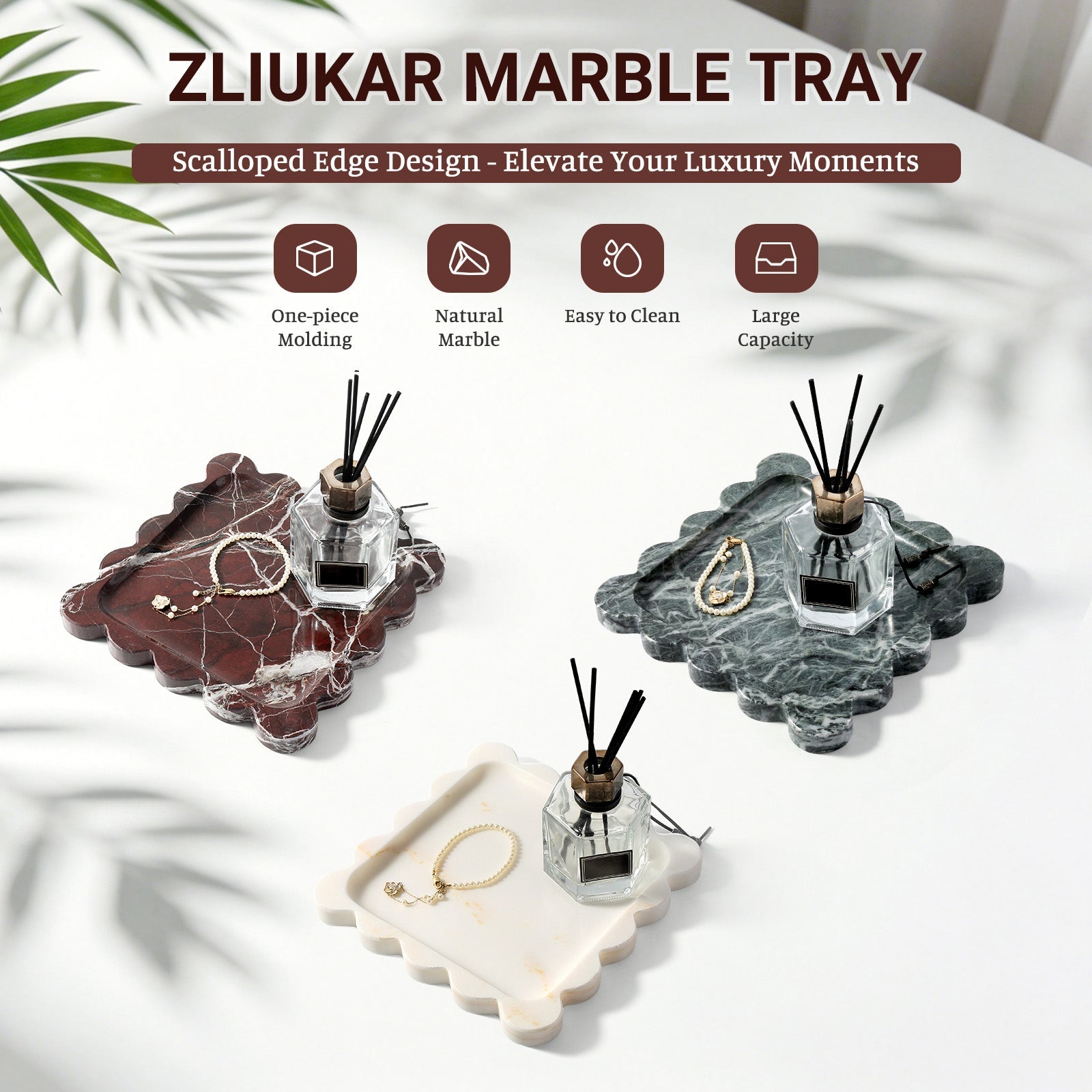 Koville Natural Stone Jewelry Trays in Rose Lepanto, product view 9