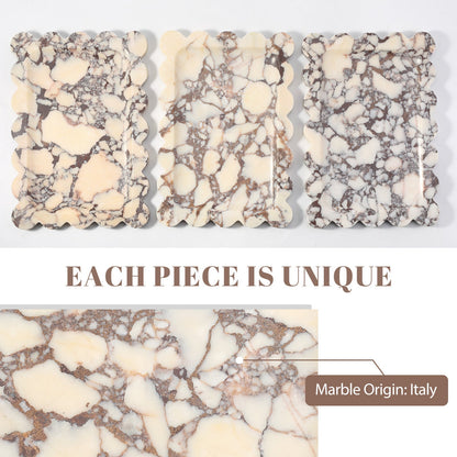 Koville Natural Stone Jewelry Trays in Calacatta Viola, product view 18