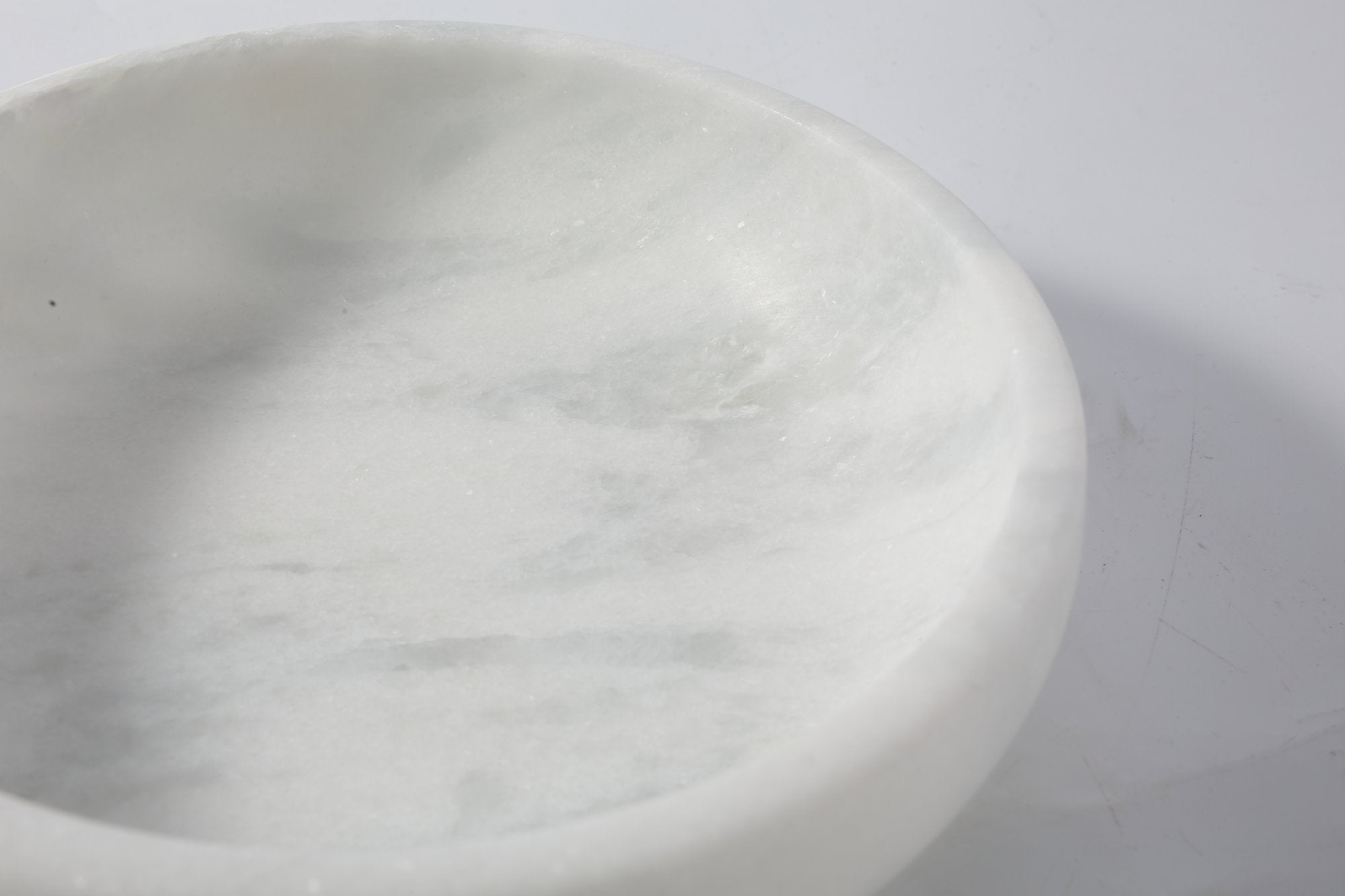 Koville square fruit plate for tabletop serving in Grigio Fantasy natural stone