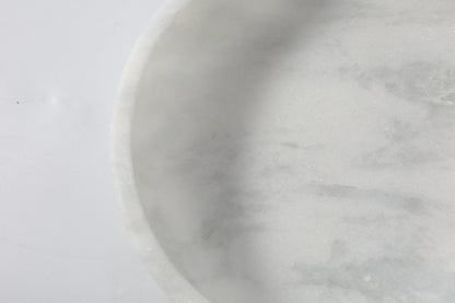 Koville square fruit plate for tabletop serving in Grigio Fantasy natural stone