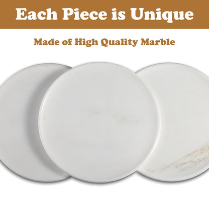 Koville round serving tray in multiple sizes for table styling in Namib Fantasy natural stone