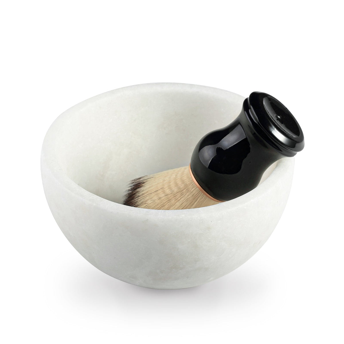 Koville Natural Stone Shaving Bowl & Brush Set – 5.1 in
