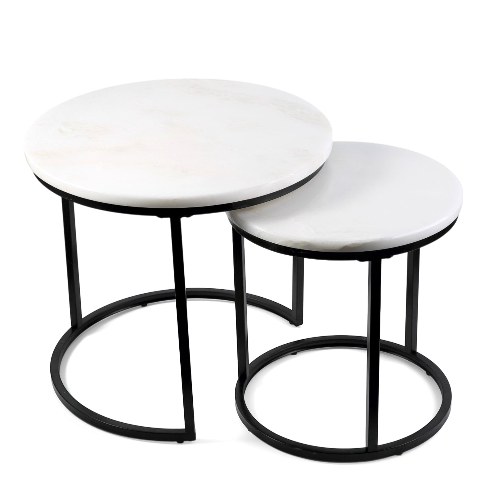 Koville Natural Stone Side Table Set in Namib Fantasy