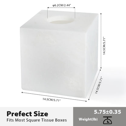 Koville Natural Stone Square Tissue Box for Tabletops - 145 x 145 x 145 in natural stone, product view 8