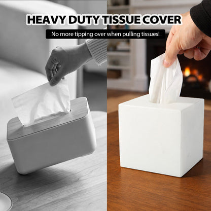 Koville Natural Stone Square Tissue Box for Tabletops - 145 x 145 x 145 in natural stone, product view 9