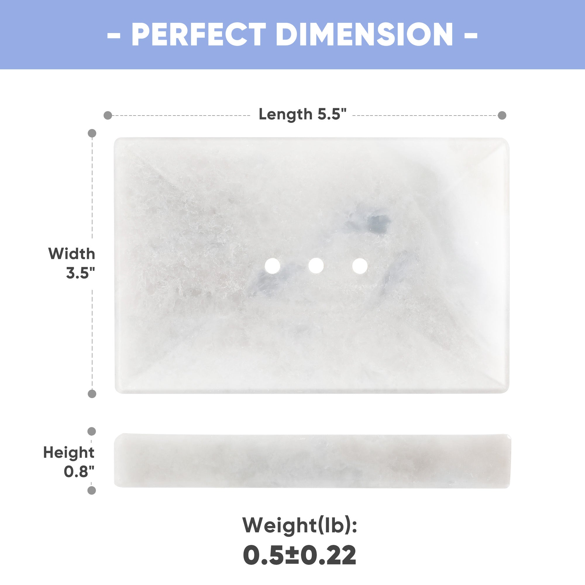 Koville Grigio Fantasy marble square soap dish with beveled inset with a recessed soap bed and beveled marble edge for a bathroom vanity or shower ledge