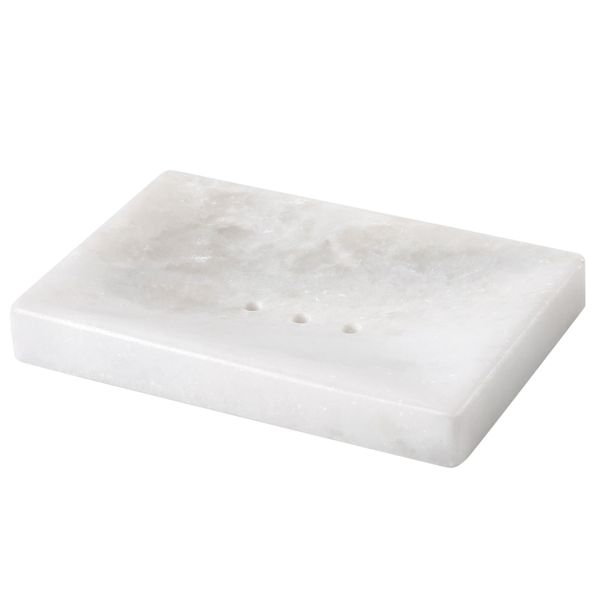 Koville Namib Fantasy marble square soap dish with beveled inset with a recessed soap bed and beveled marble edge for a bathroom vanity or shower ledge