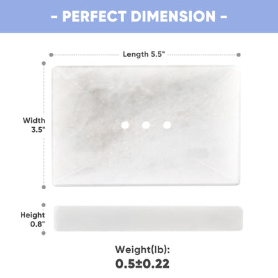 Koville Namib Fantasy marble square soap dish with beveled inset with a recessed soap bed and beveled marble edge for a bathroom vanity or shower ledge