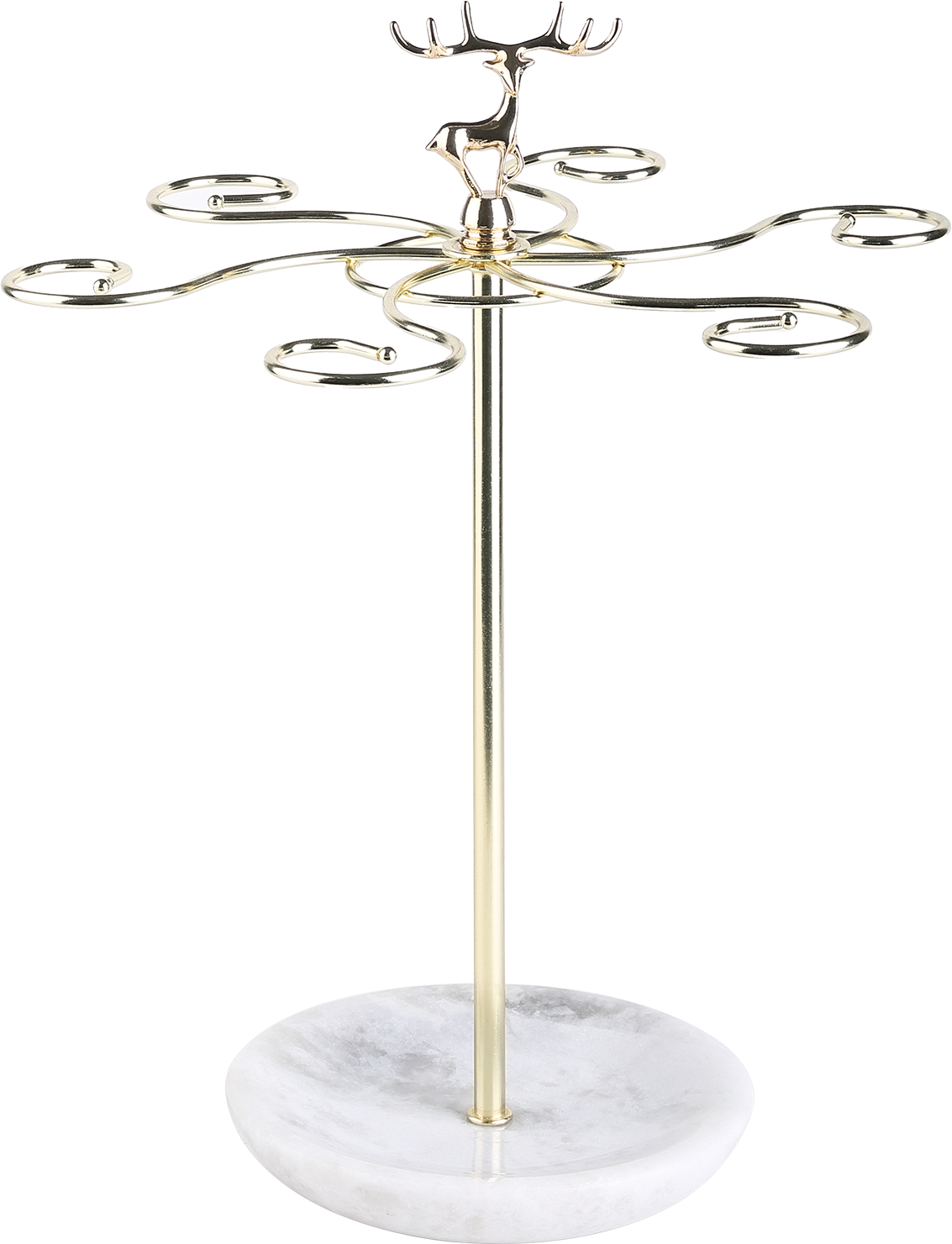 Koville Natural Stone Stemware Rack in Namib Fantasy mounted under a cabinet holding wine glasses