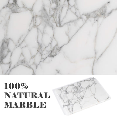 Koville natural stone storage tray in Arabescato, 260 x 200 x 10 mm, product view