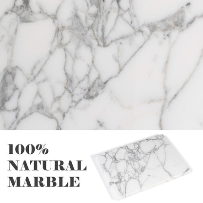 Koville natural stone storage tray in Arabescato, 260 x 200 x 10 mm, product view