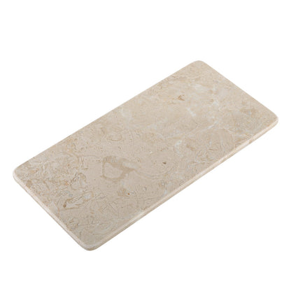 Koville natural stone storage tray in Crema Beige, 305 x 152 x 10 mm, product view
