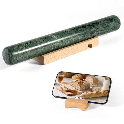 Koville marble french rolling pin in natural stone