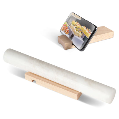 Koville marble french rolling pin in natural stone
