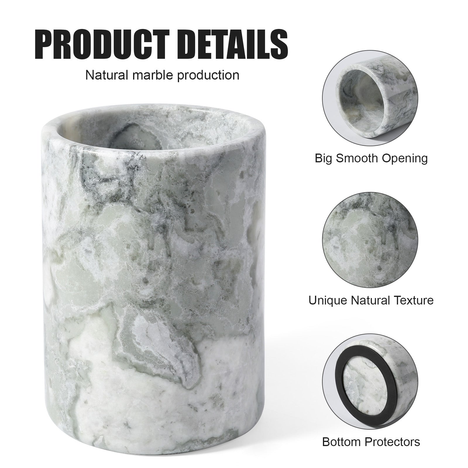 Koville Natural Stone Straight Wine Cooler in Bianco Palomino