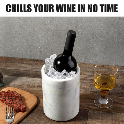 Koville Natural Stone Straight Wine Cooler in Bianco Palomino