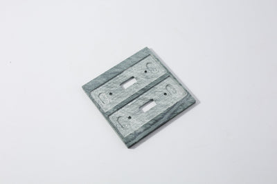 Koville Marble Square Toggle Switch Plate for Interior Walls, 4.5 × 4.5 in – Indian Green, view 4