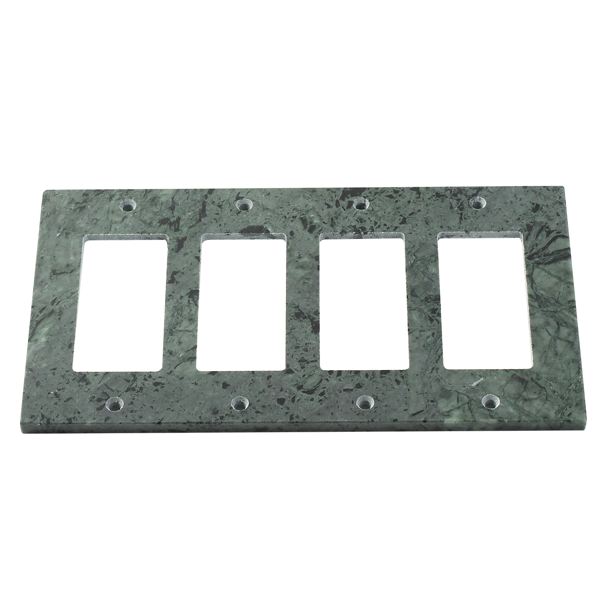 Koville Marble Four-Position Toggle Switch Plate for Interior Walls, 8.1 × 4.5 in – Indian Green, view 1
