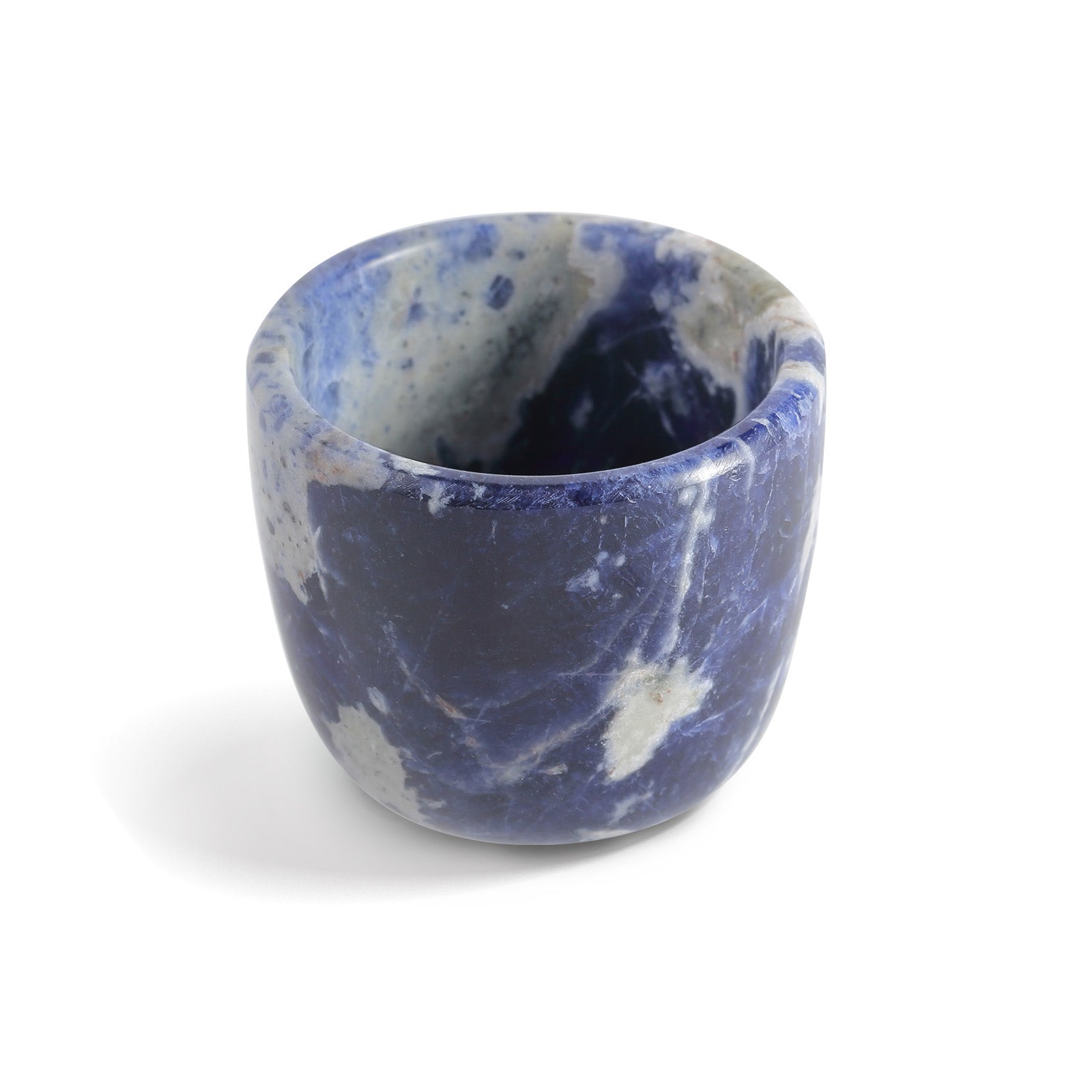 Koville Natural Stone Tea Cup for Ritual Serving - Diameter 59 mm (47 mm inner) x Height 49 mm x Wall Thickness 6 mm in natural stone, product view 3