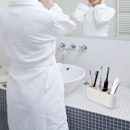 Koville Natural Marble natural marble toothbrush holder in Karibib Ice for bathroom vanity