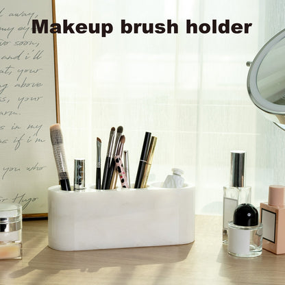 Koville Natural Marble natural marble toothbrush holder in Karibib Ice for bathroom vanity