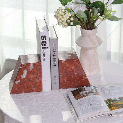 Koville Natural Stone Trapezoid Bookends in Five Sizes in natural stone, product view 7