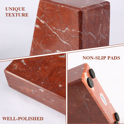 Koville Natural Stone Trapezoid Bookends in Five Sizes in natural stone, product view 18