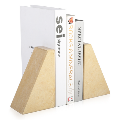 Koville Natural Stone Trapezoid Bookends in Five Sizes in natural stone, product view 99