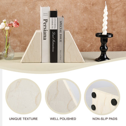Koville Natural Stone Trapezoid Bookends in Five Sizes in natural stone, product view 93