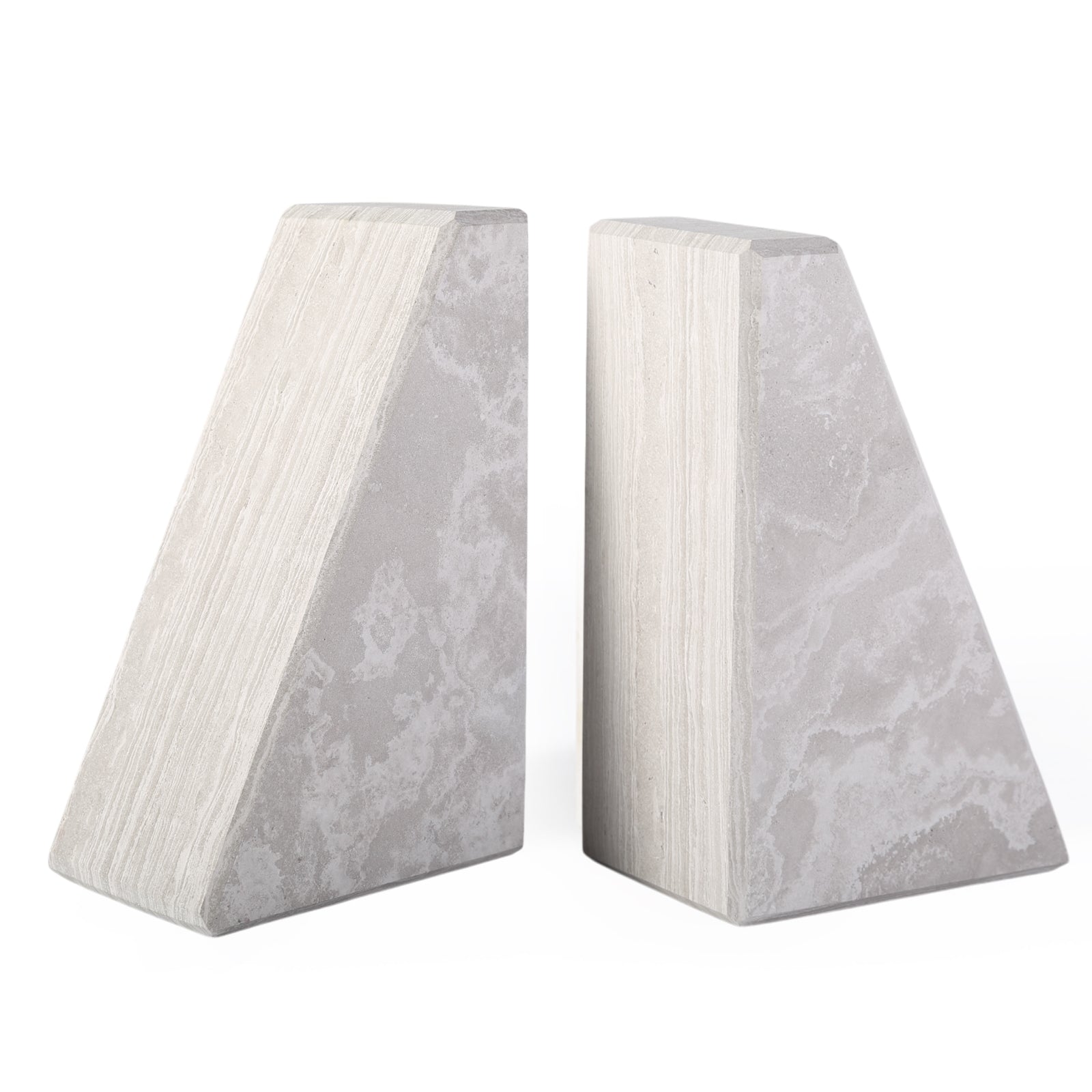 Koville Natural Stone Trapezoid Bookends in Five Sizes in natural stone, product view 104