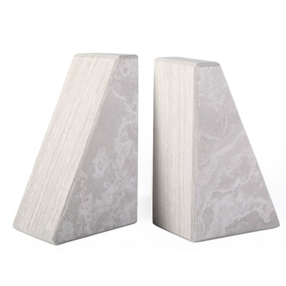 Koville Natural Stone Trapezoid Bookends in Five Sizes in natural stone, product view 104