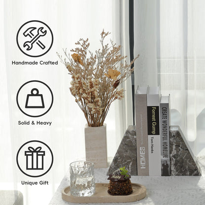 Koville Natural Stone Trapezoid Bookends in Five Sizes in natural stone, product view 63