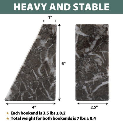 Koville Natural Stone Trapezoid Bookends in Five Sizes in natural stone, product view 59