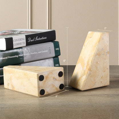 Koville Natural Stone Trapezoid Bookends in Five Sizes in natural stone, product view 95