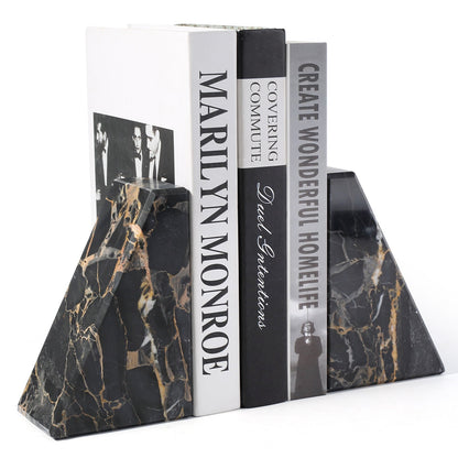 Koville Natural Stone Trapezoid Bookends in Five Sizes in natural stone, product view 32