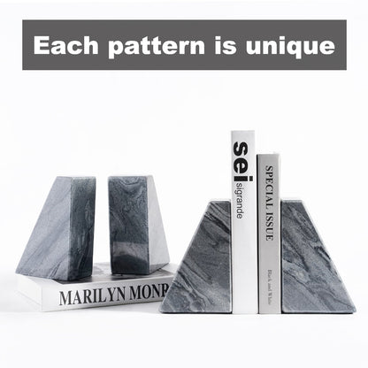 Koville Natural Stone Trapezoid Bookends in Five Sizes in natural stone, product view 53