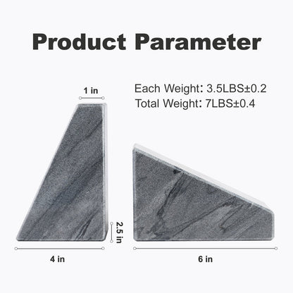 Koville Natural Stone Trapezoid Bookends in Five Sizes in natural stone, product view 52