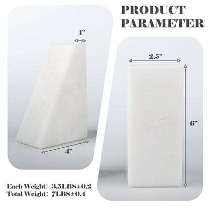 Koville Natural Stone Trapezoid Bookends in Five Sizes in natural stone, product view 81
