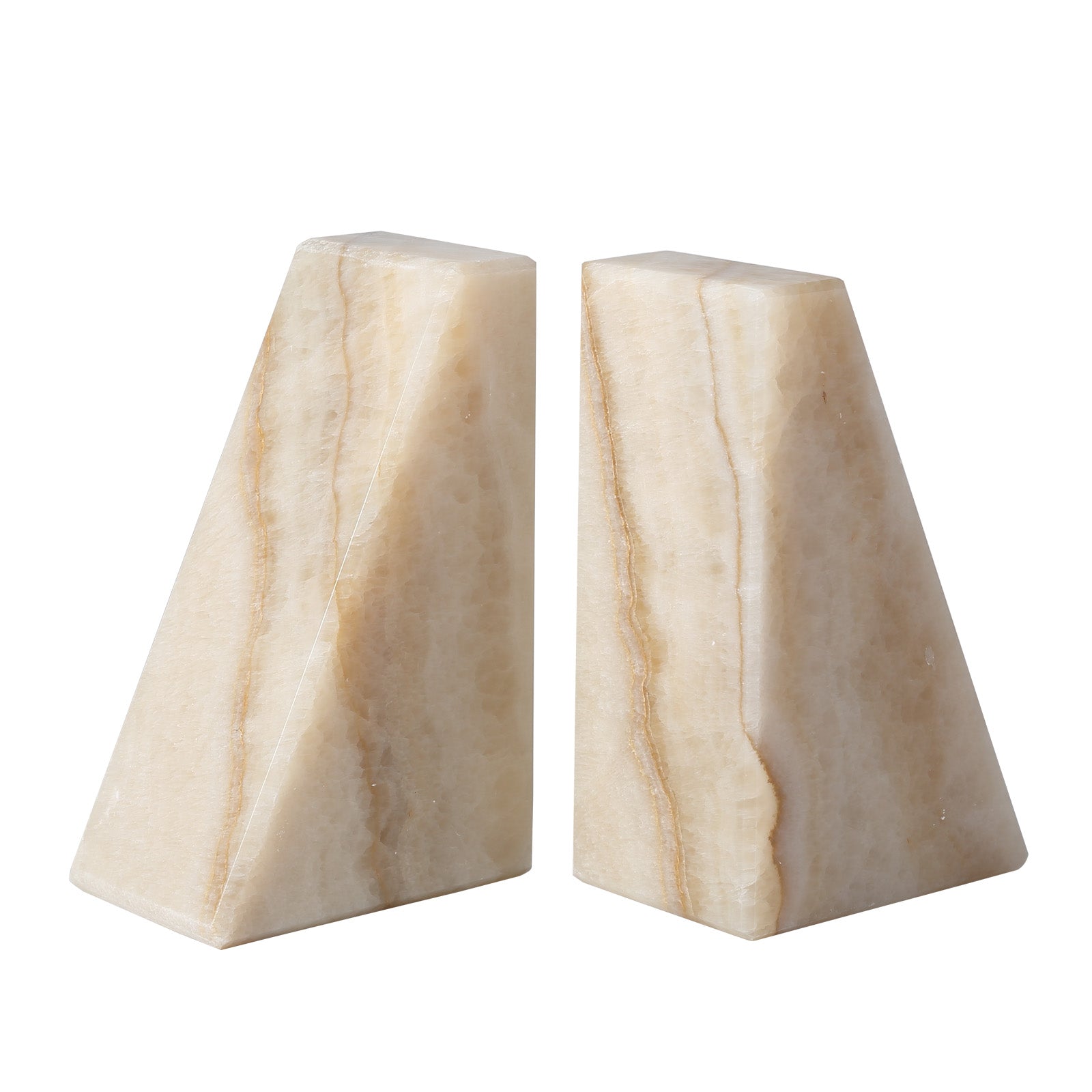 Koville Natural Stone Trapezoid Bookends in Five Sizes in natural stone, product view 119
