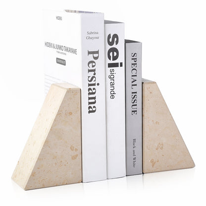 Koville Natural Stone Trapezoid Bookends in Five Sizes in natural stone, product view 111