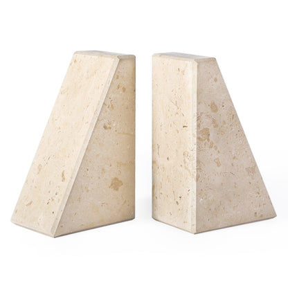 Koville Natural Stone Trapezoid Bookends in Five Sizes in natural stone, product view 110
