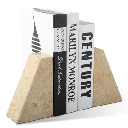 Koville Natural Stone Trapezoid Bookends in Five Sizes in natural stone, product view 70