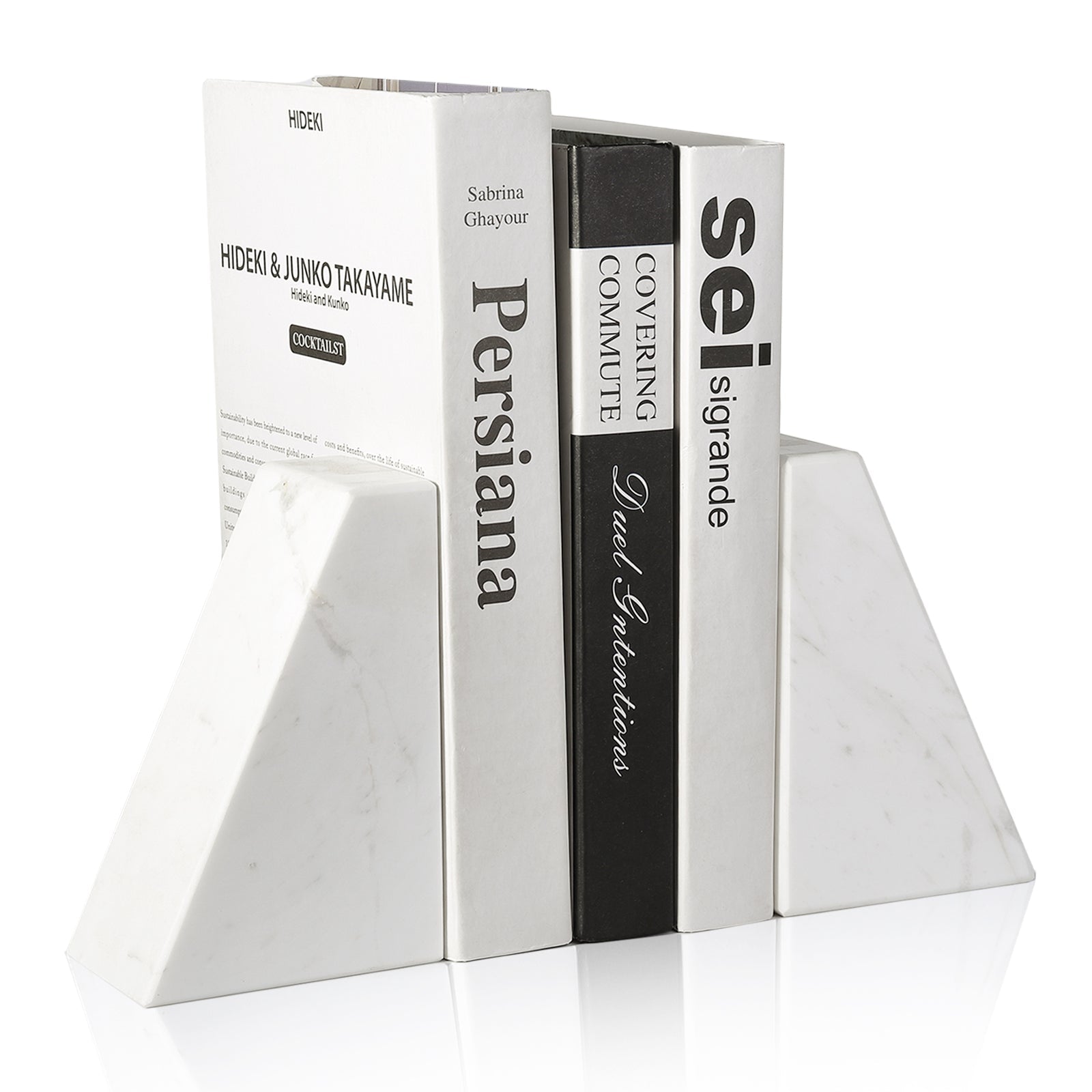 Koville Natural Stone Trapezoid Bookends in Five Sizes in natural stone, product view 87