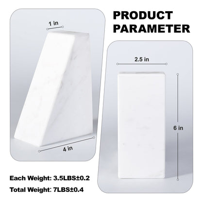 Koville Natural Stone Trapezoid Bookends in Five Sizes in natural stone, product view 88