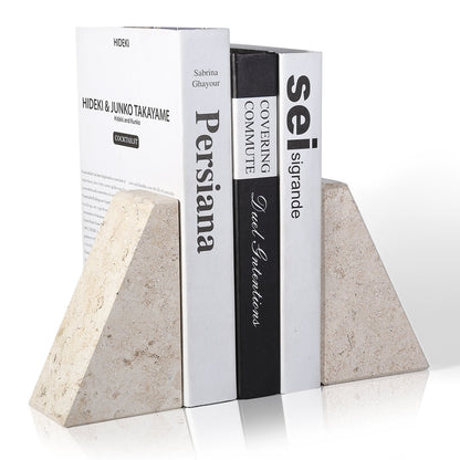 Koville Natural Stone Trapezoid Bookends in Five Sizes in natural stone, product view 107