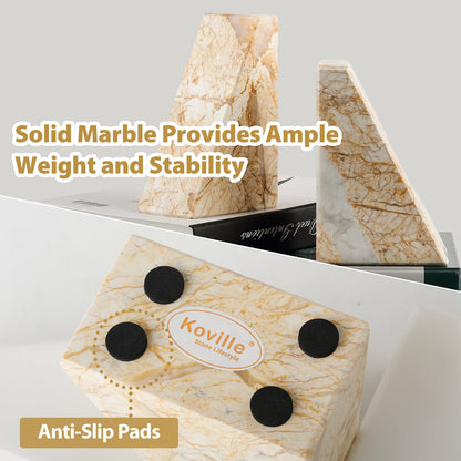 Koville Natural Stone Trapezoid Bookends in Five Sizes in natural stone, product view 35