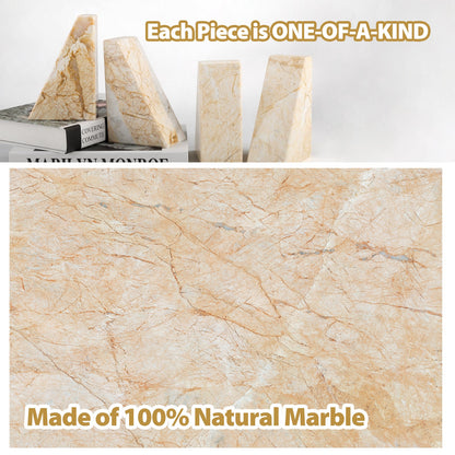 Koville Natural Stone Trapezoid Bookends in Five Sizes in natural stone, product view 37