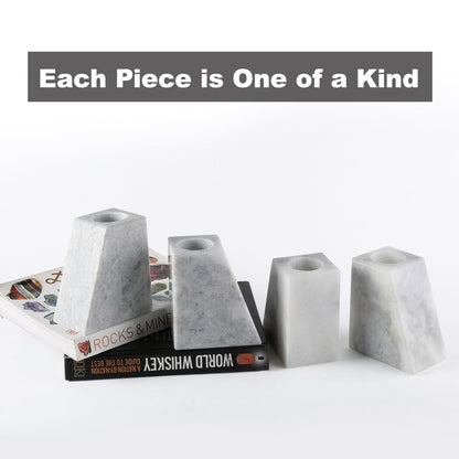 Koville Natural Stone Trapezoidal Vase Bookends in Two Sizes in natural stone, product view 4