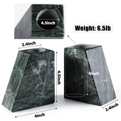 Koville Natural Stone Trapezoidal Vase Bookends in Two Sizes in natural stone, product view 5